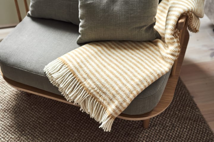 Manta de lana Tidal 130x180 cm, Mustard Scandi Living