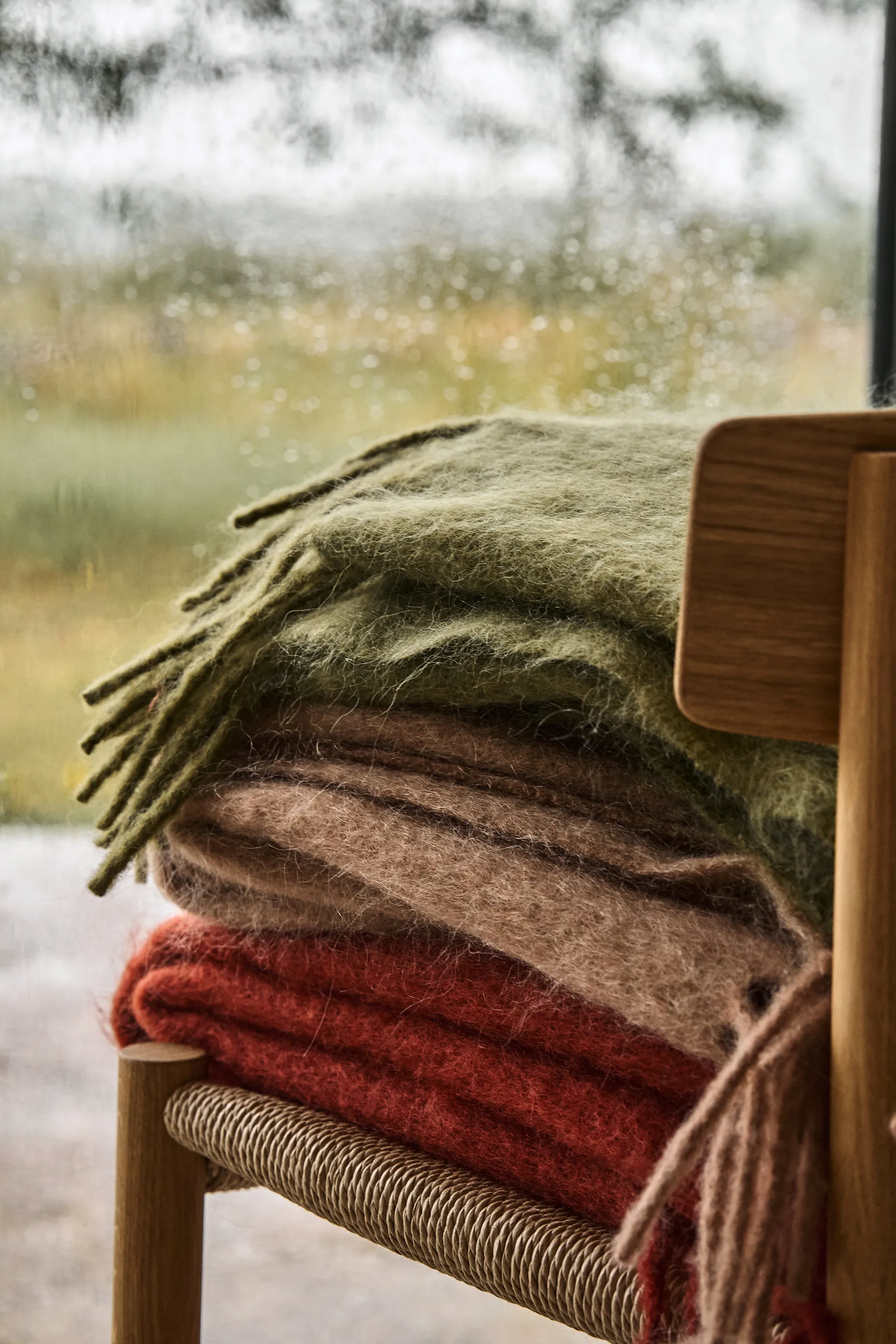 Manta Dune de mohair 130x170 cm, Wheat Scandi Living