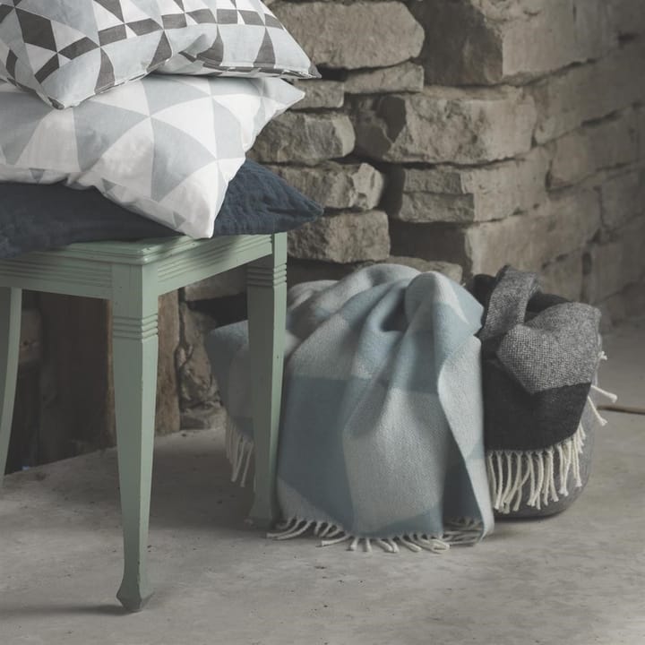 Manta lana Rime, Charcoal Scandi Living