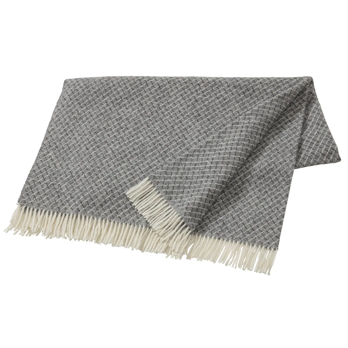 Manta lana Wicker, Grey Scandi Living