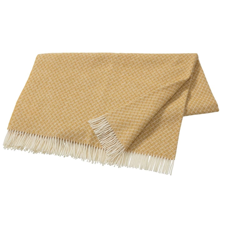Manta lana Wicker - Mustard - Scandi Living