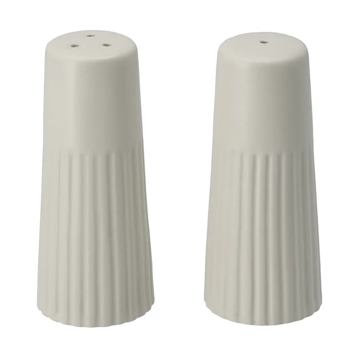 Molinillo de sal y pimienta Edge, 2 piezas - Blanco, Ø3,8×8,7 cm - Scandi Living