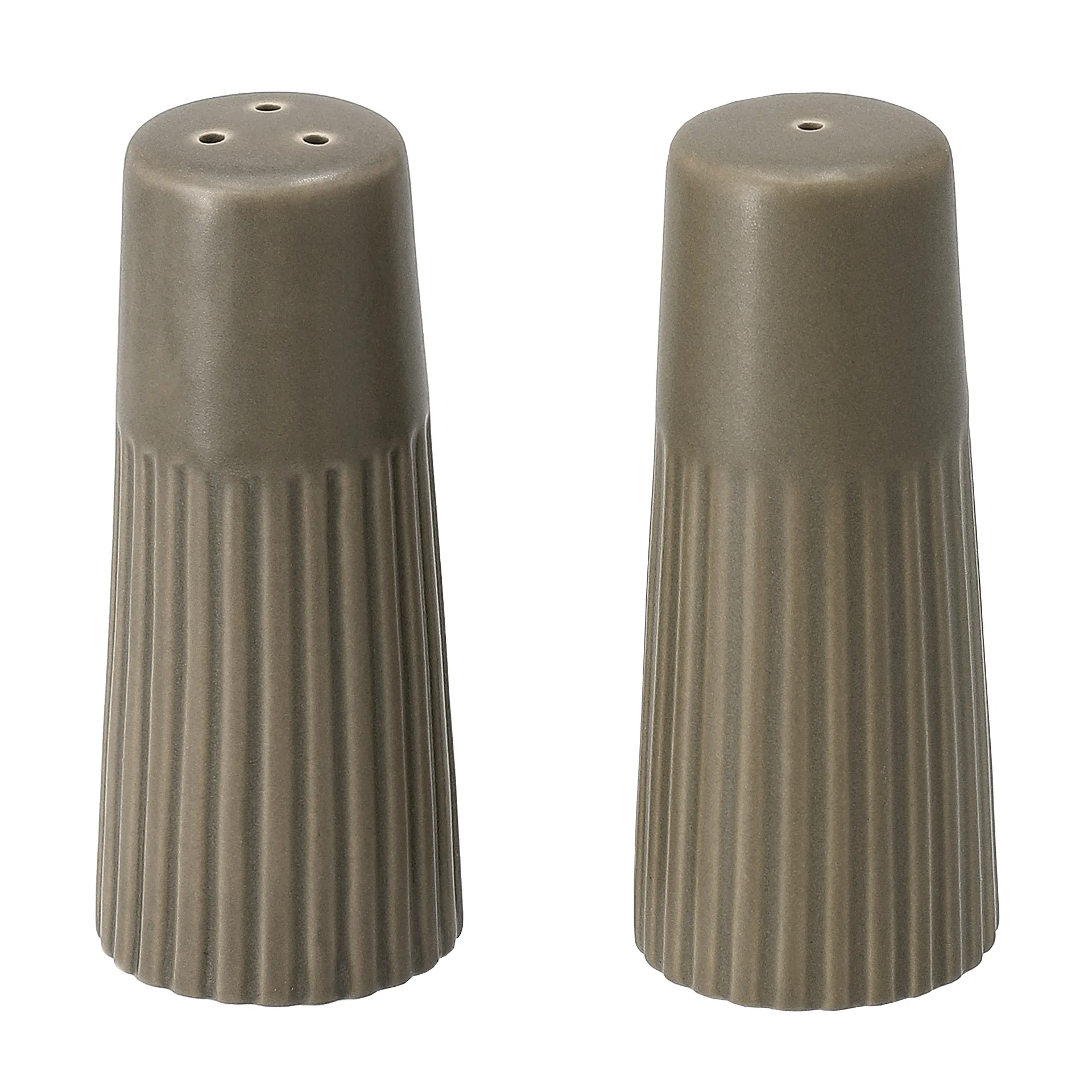 Molinillo de sal y pimienta Edge, 2 piezas, Verde, Ø3,8 × 8,7 cm Scandi Living