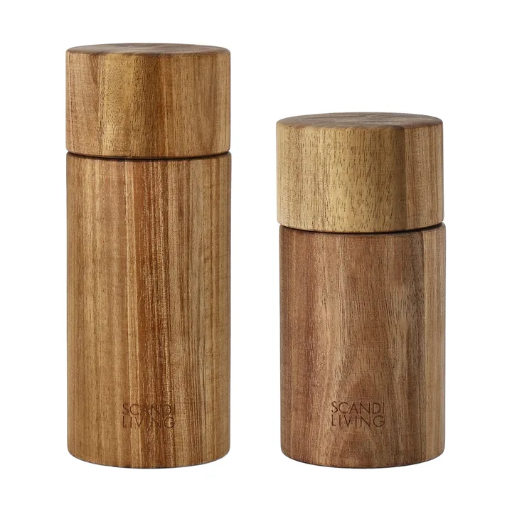 Molinillo de sal y pimienta Hollow - Acacia - Scandi Living