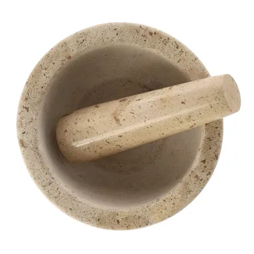 Mortero Ridge Ø14x7 cm - Mármol - Scandi Living