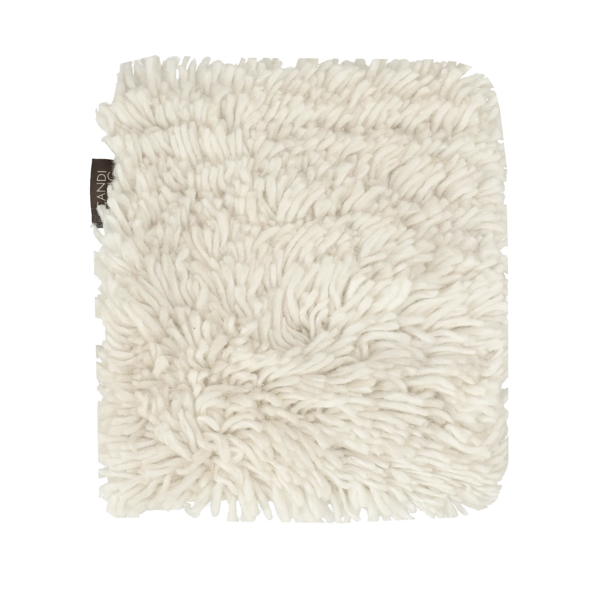 Muestra de alfombra de lana Cozy, Verde natural Scandi Living