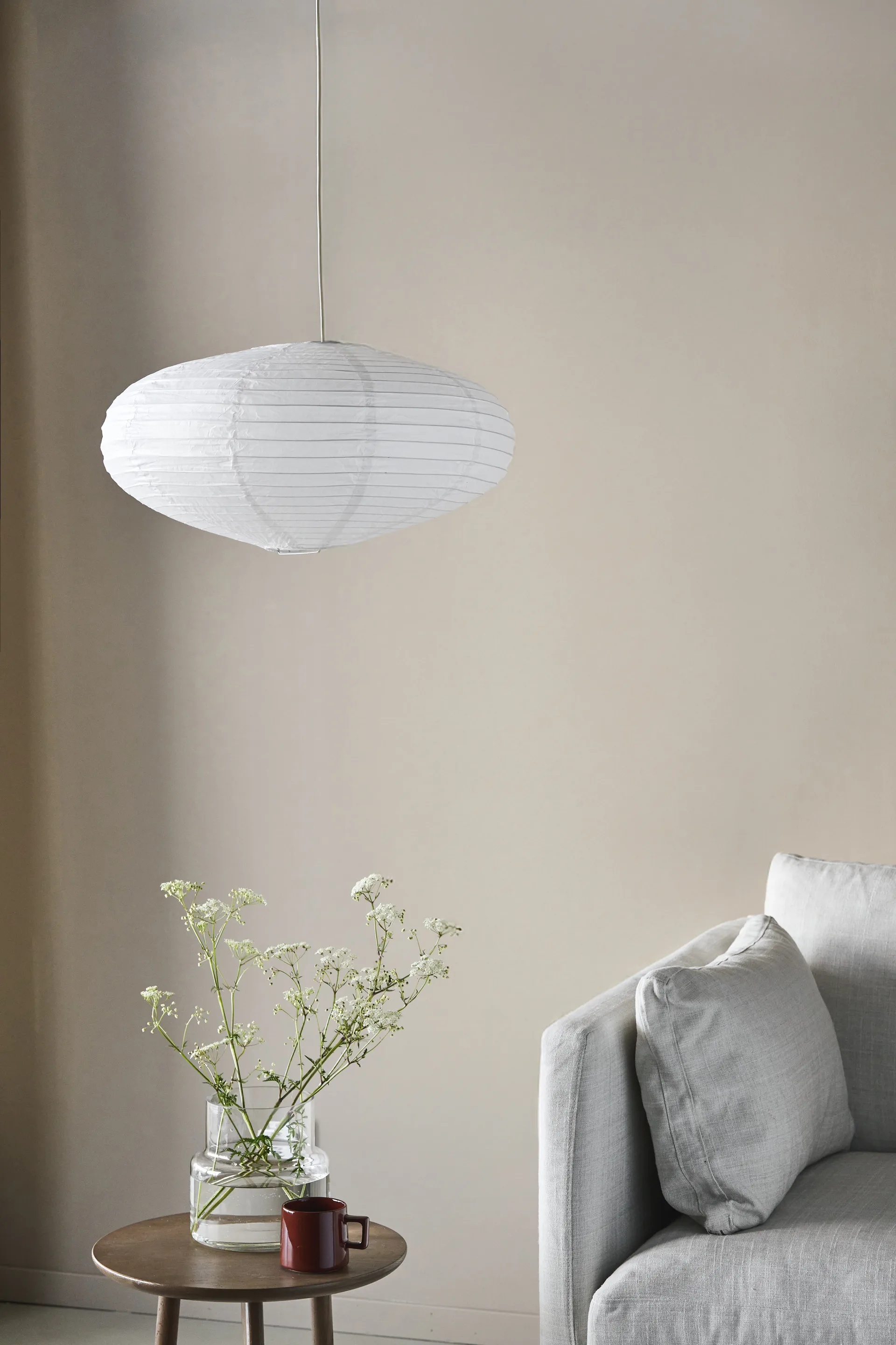 Pantalla de lámpara ovalada Lucent, Ø40 cm Scandi Living