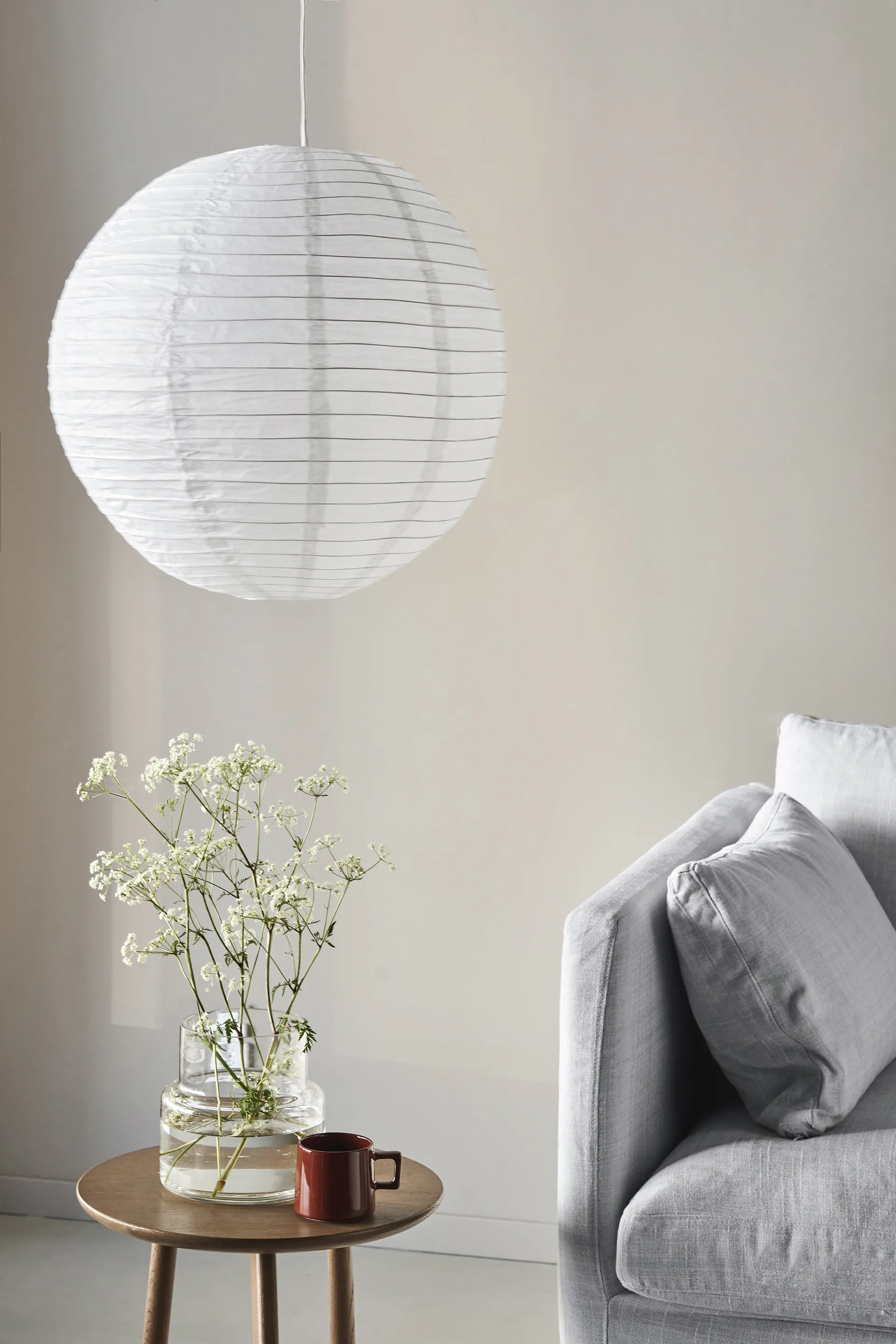 Pantalla de lámpara redonda Lucent, Ø53 cm Scandi Living