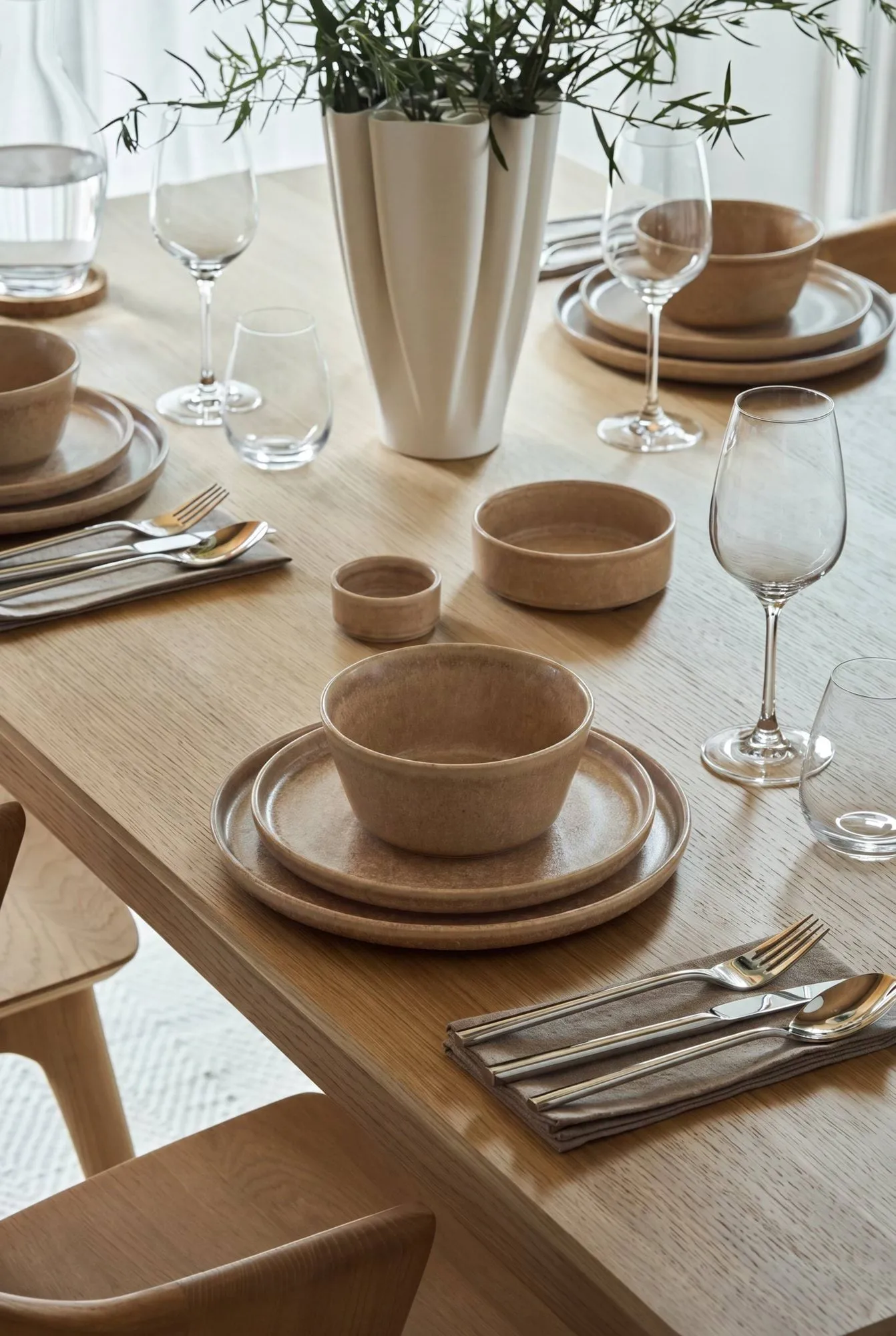 Plato Clay, Marrón, Ø20 cm Scandi Living