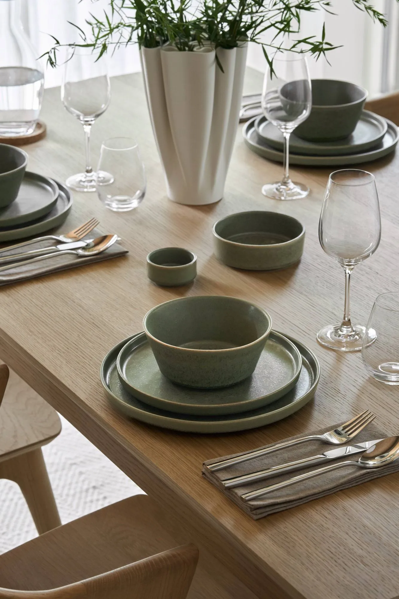 Plato Clay, Verde, Ø20 cm Scandi Living