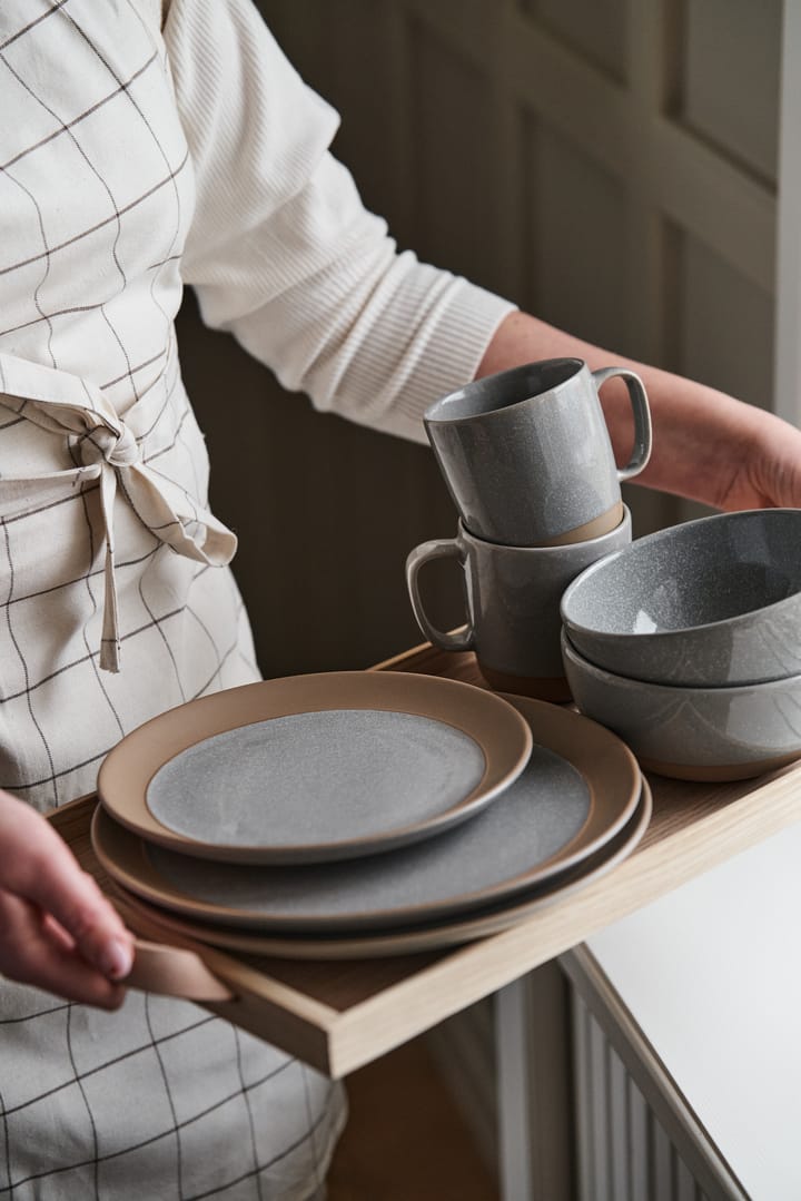 Plato de postre Fossil Ø21 cm, Gris Scandi Living