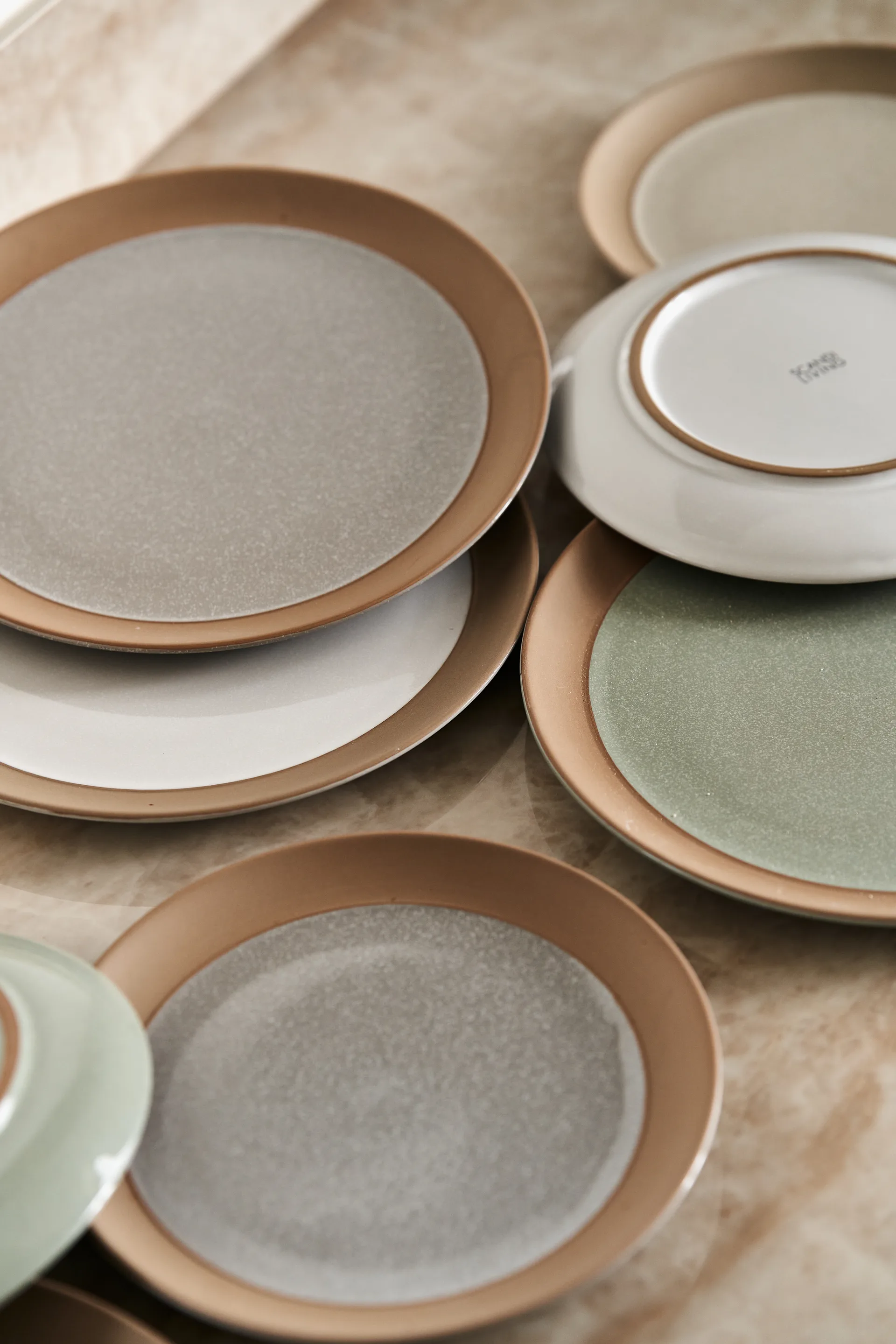 Plato de postre Fossil Ø21 cm, Gris Scandi Living