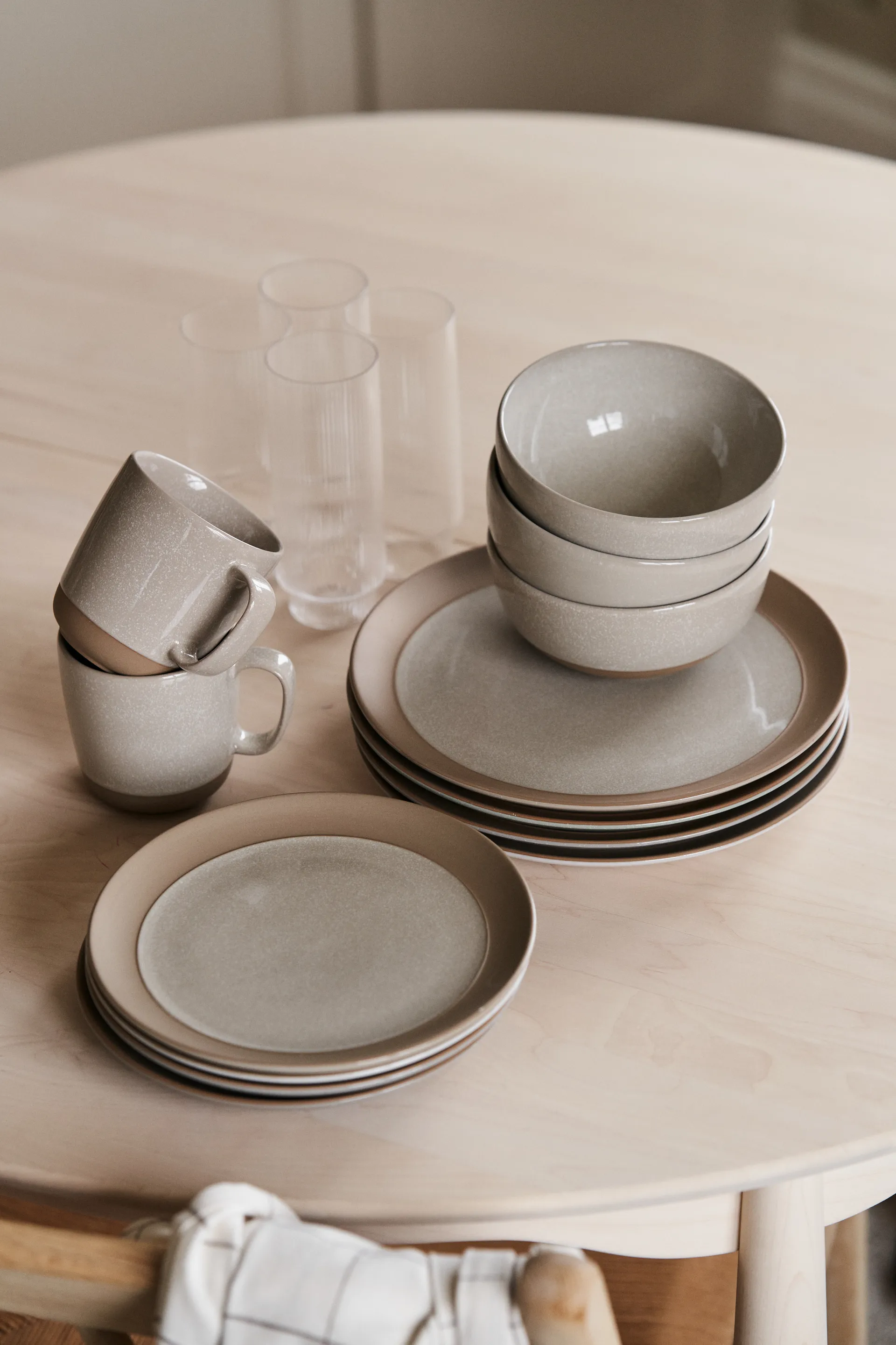 Plato Fossil Ø26 cm, Beige Scandi Living