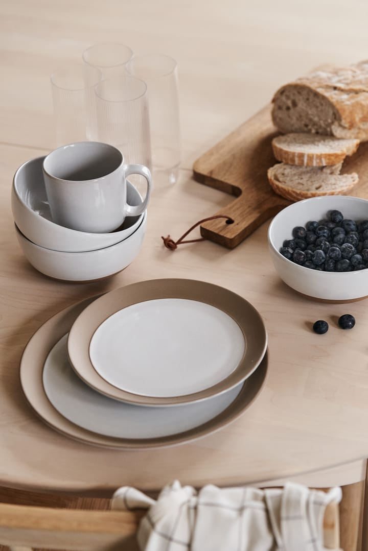 Plato Fossil Ø26 cm, Blanco Scandi Living