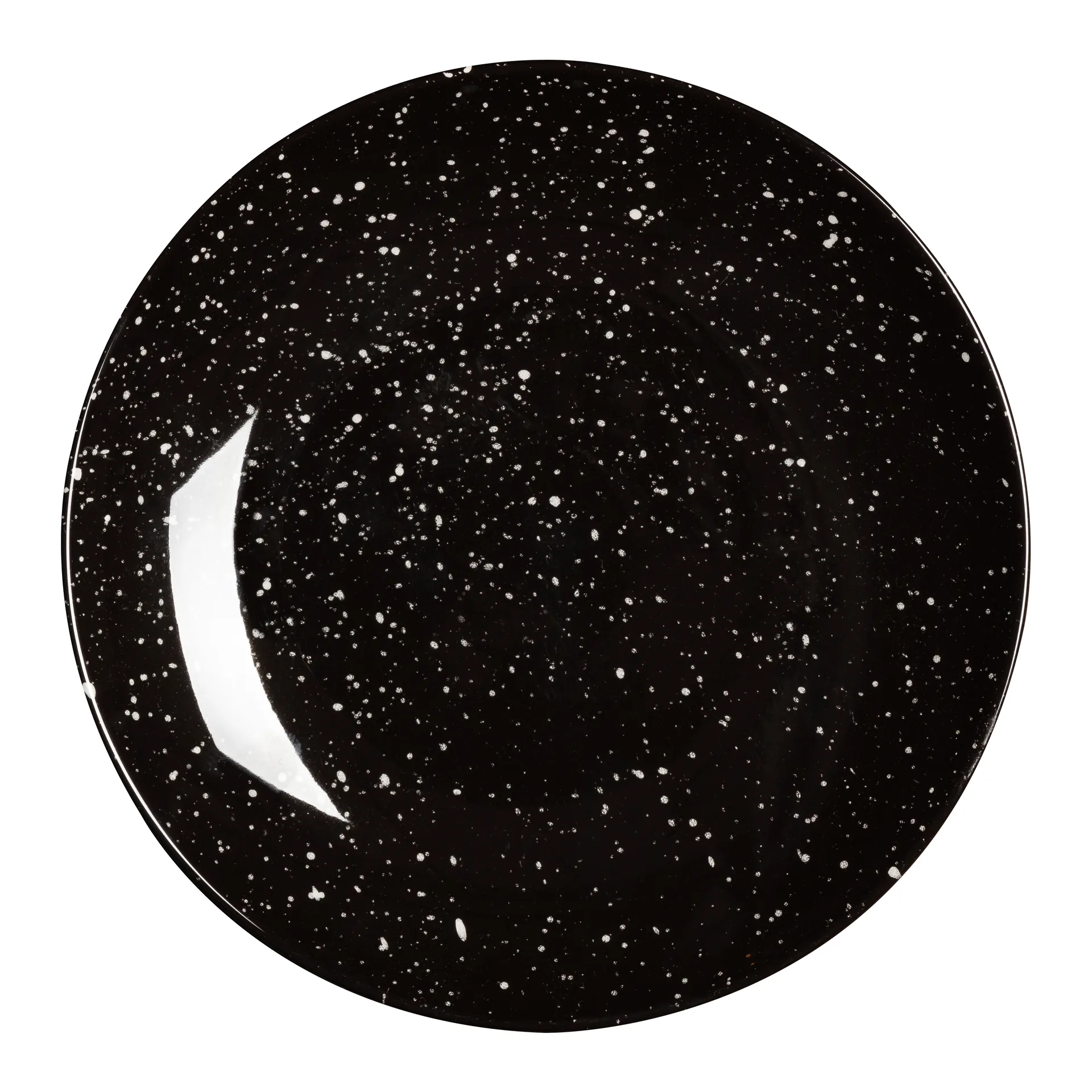 Plato Freckle Ø20 cm, Negro Scandi Living