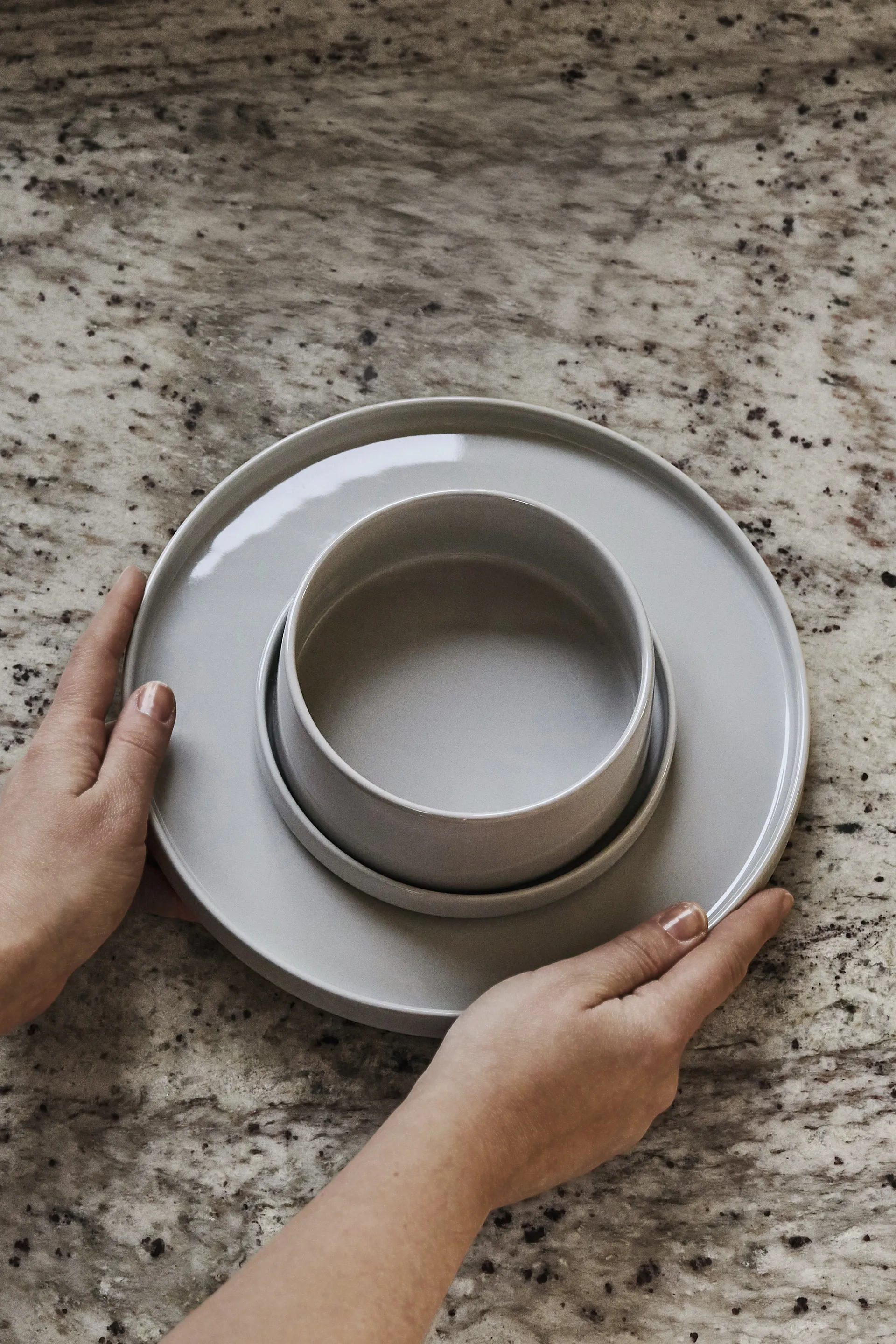 Plato Taper 14 cm, Gris claro Scandi Living