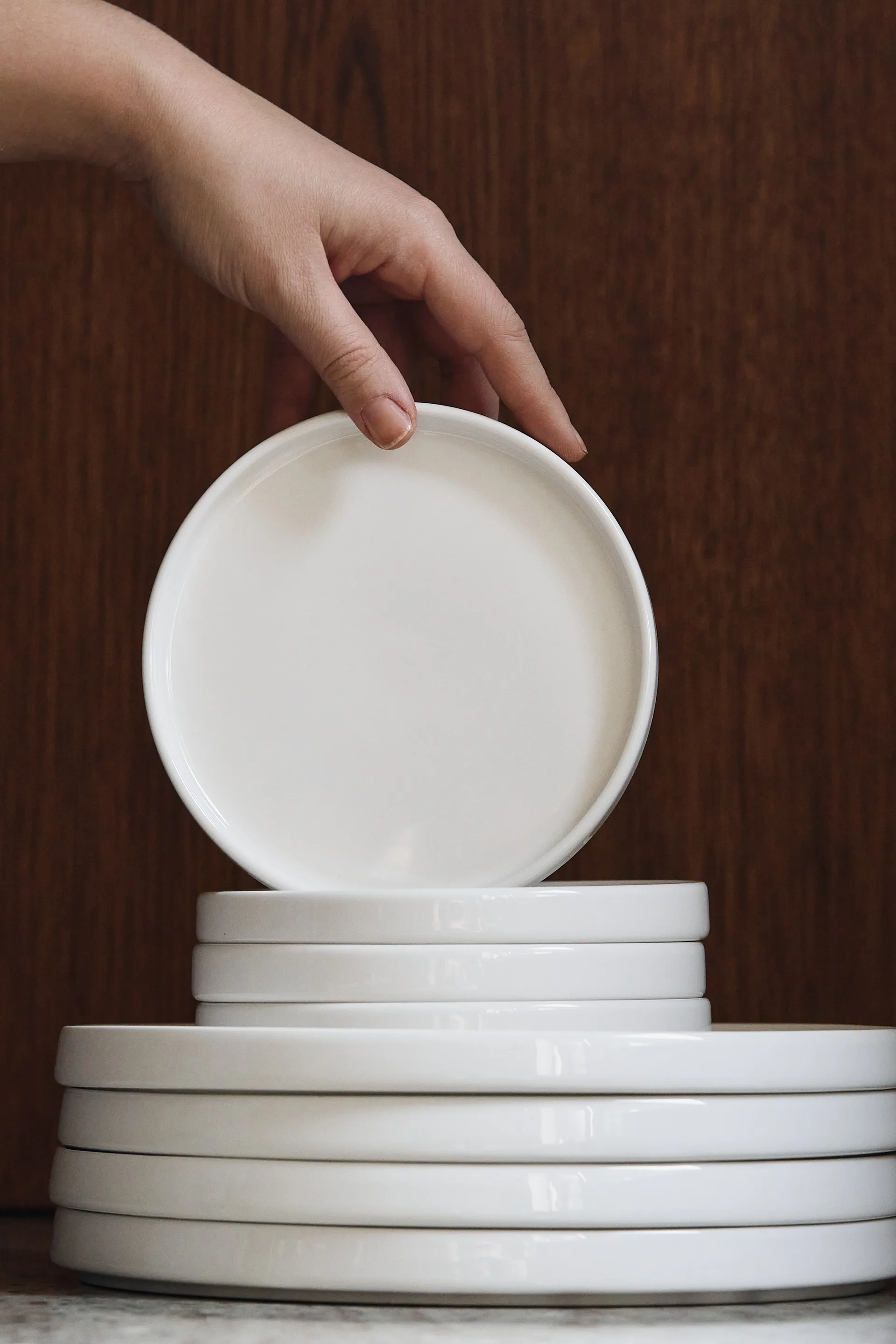 Plato Taper 26 cm, Blanco Scandi Living