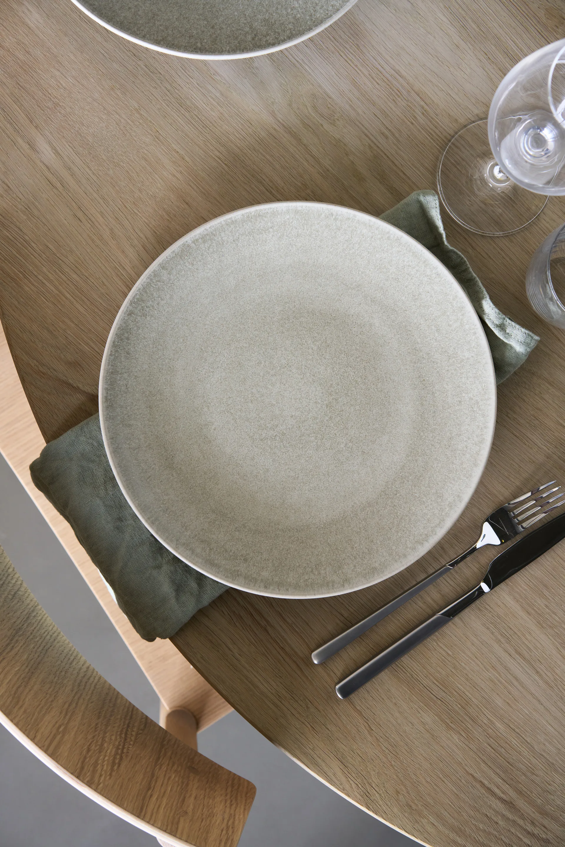 Plato Terra, Beige de gres, Ø26,5 cm Scandi Living