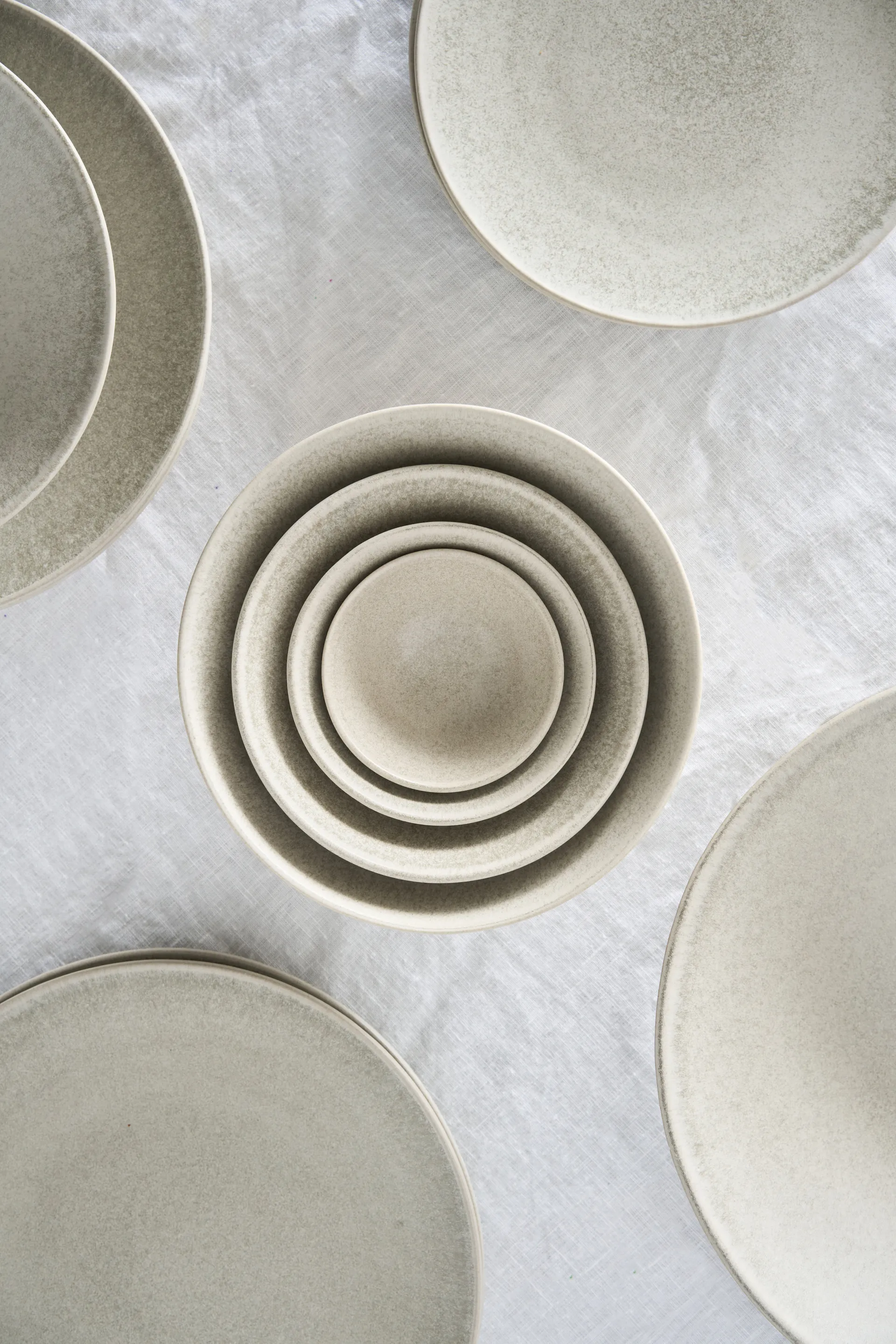 Plato Terra, Beige de gres, Ø26,5 cm Scandi Living