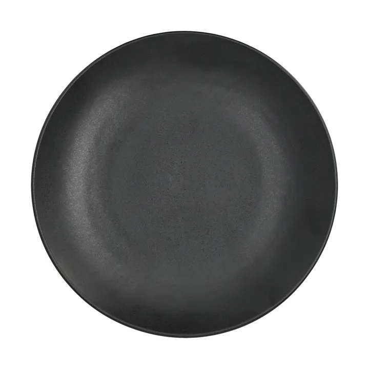 Plato Terra - Negro de gres, Ø22 cm - Scandi Living