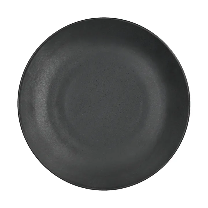 Plato Terra - Negro de gres, Ø26,5 cm - Scandi Living