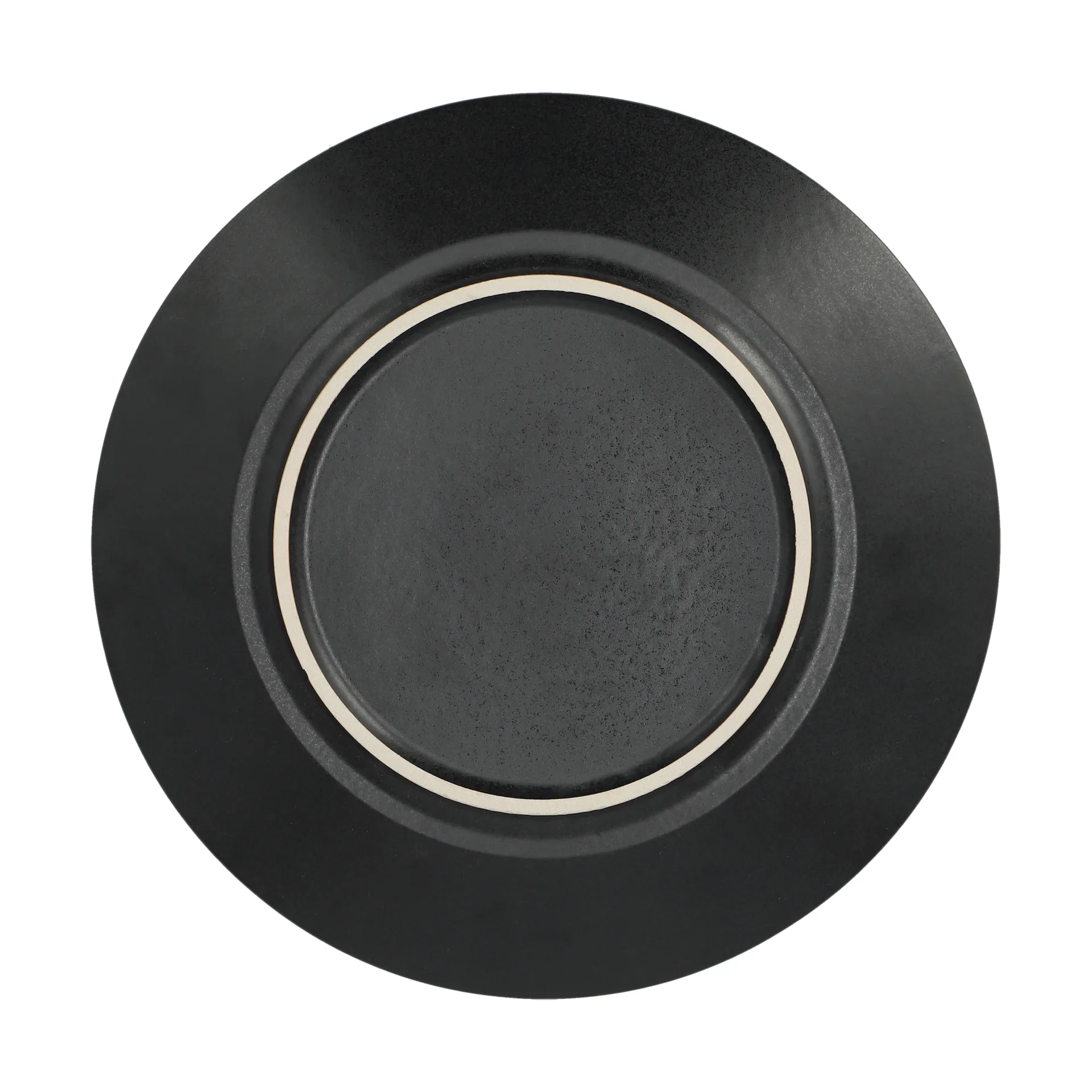 Plato Terra, Negro de gres, Ø26,5 cm Scandi Living