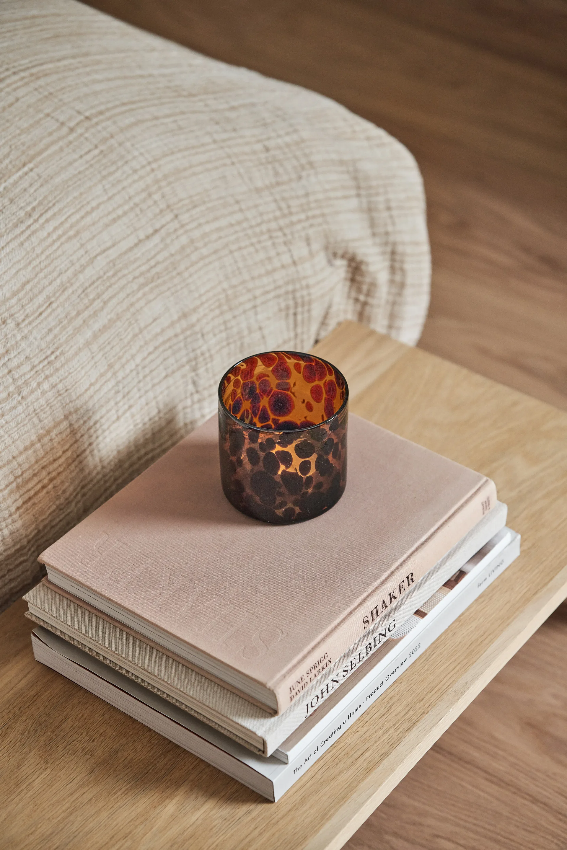 Portavelas Cloud Ø10 cm, Marrón Scandi Living