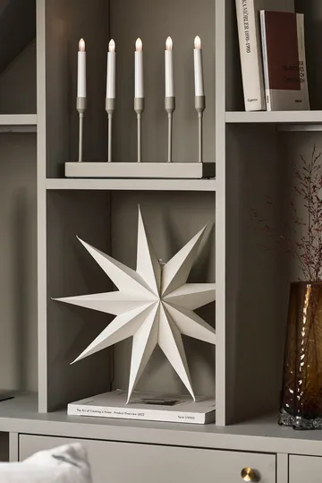 Portavelas de Adviento Kindle portabel 30 cm - Beige - Scandi Living