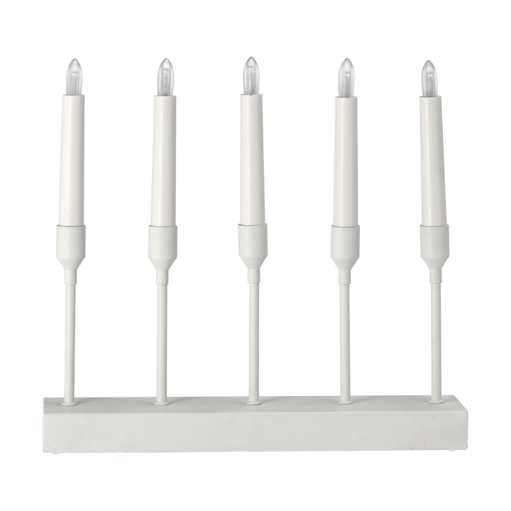 Portavelas de Adviento Kindle portabel 30 cm, Blanco Scandi Living