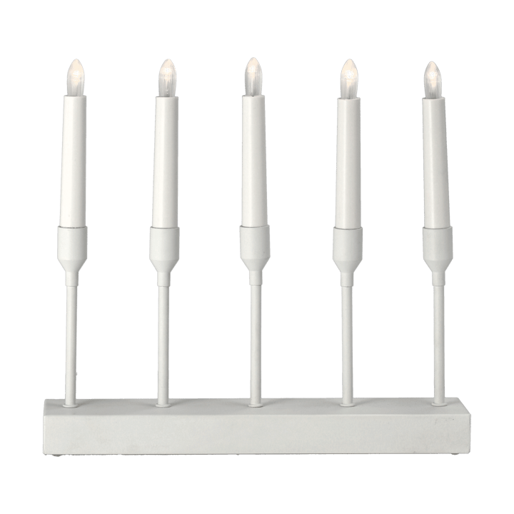 Portavelas de Adviento Kindle portabel 30 cm, Blanco Scandi Living