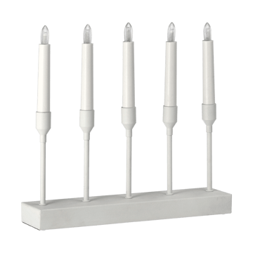 Portavelas de Adviento Kindle portabel 30 cm - Blanco - Scandi Living