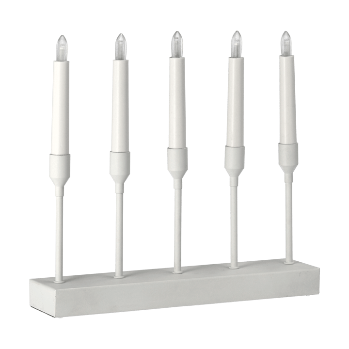 Portavelas de Adviento Kindle portabel 30 cm, Blanco Scandi Living