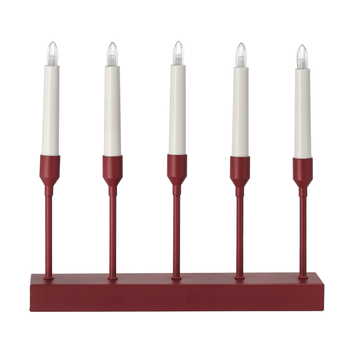 Portavelas de Adviento Kindle portabel 30 cm - Rojo oscuro - Scandi Living