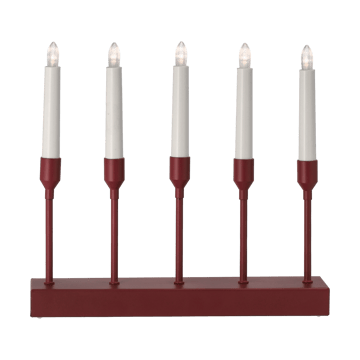 Portavelas de Adviento Kindle portabel 30 cm - Rojo oscuro - Scandi Living
