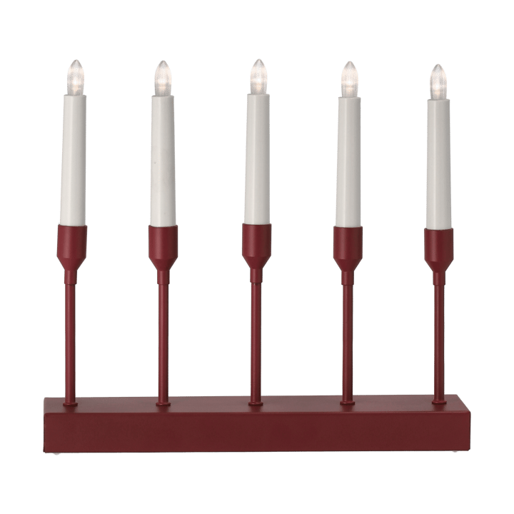 Portavelas de Adviento Kindle portabel 30 cm, Rojo oscuro Scandi Living