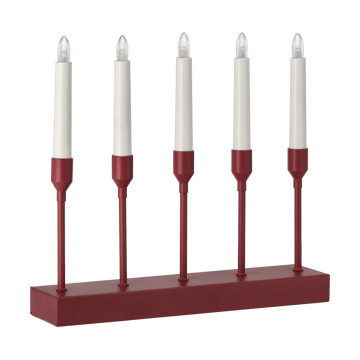 Portavelas de Adviento Kindle portabel 30 cm - Rojo oscuro - Scandi Living