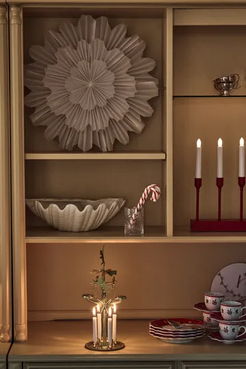 Portavelas de Adviento Kindle portabel 30 cm - Rojo oscuro - Scandi Living