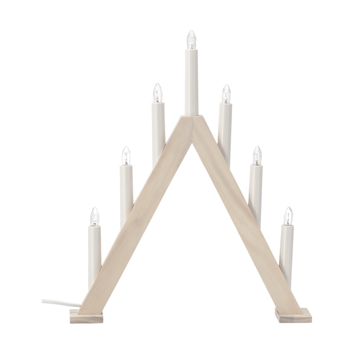 Portavelas de Adviento Nord 40 cm - Blanqueado - Scandi Living