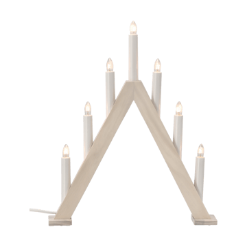 Portavelas de Adviento Nord 40 cm - Blanqueado - Scandi Living