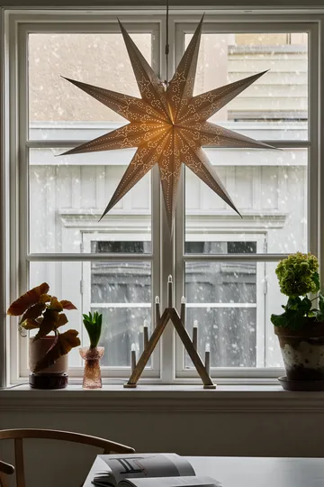 Portavelas de Adviento Nord 40 cm - Tintado oscuro - Scandi Living