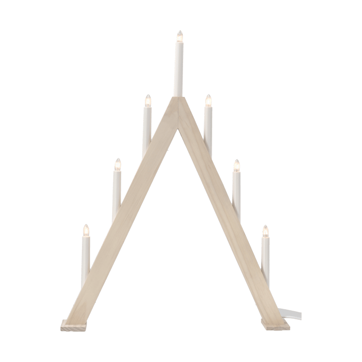 Portavelas de Adviento Nord 60 cm, Blanqueado Scandi Living