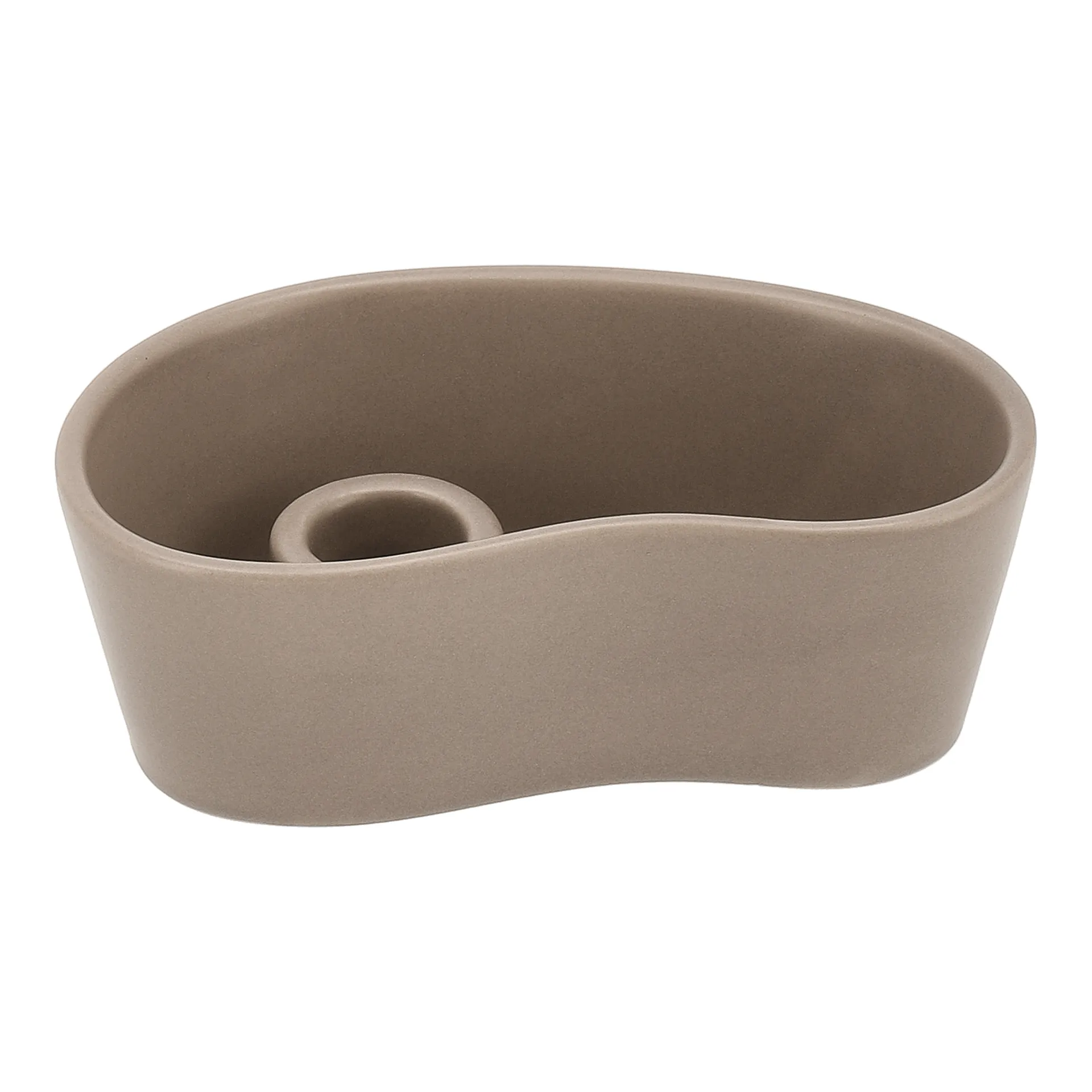 Portavelas Ember, Taupe, 8×14 cm Scandi Living