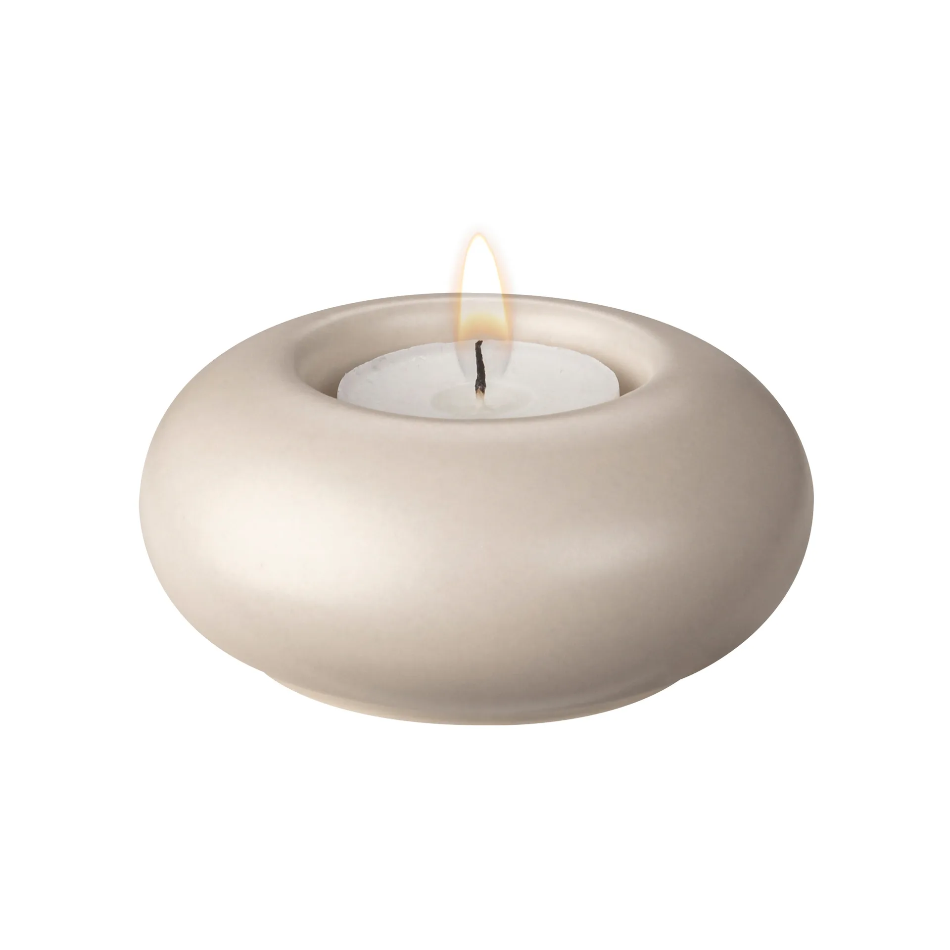 Portavelas Stone Ø9 cm, Beige Scandi Living