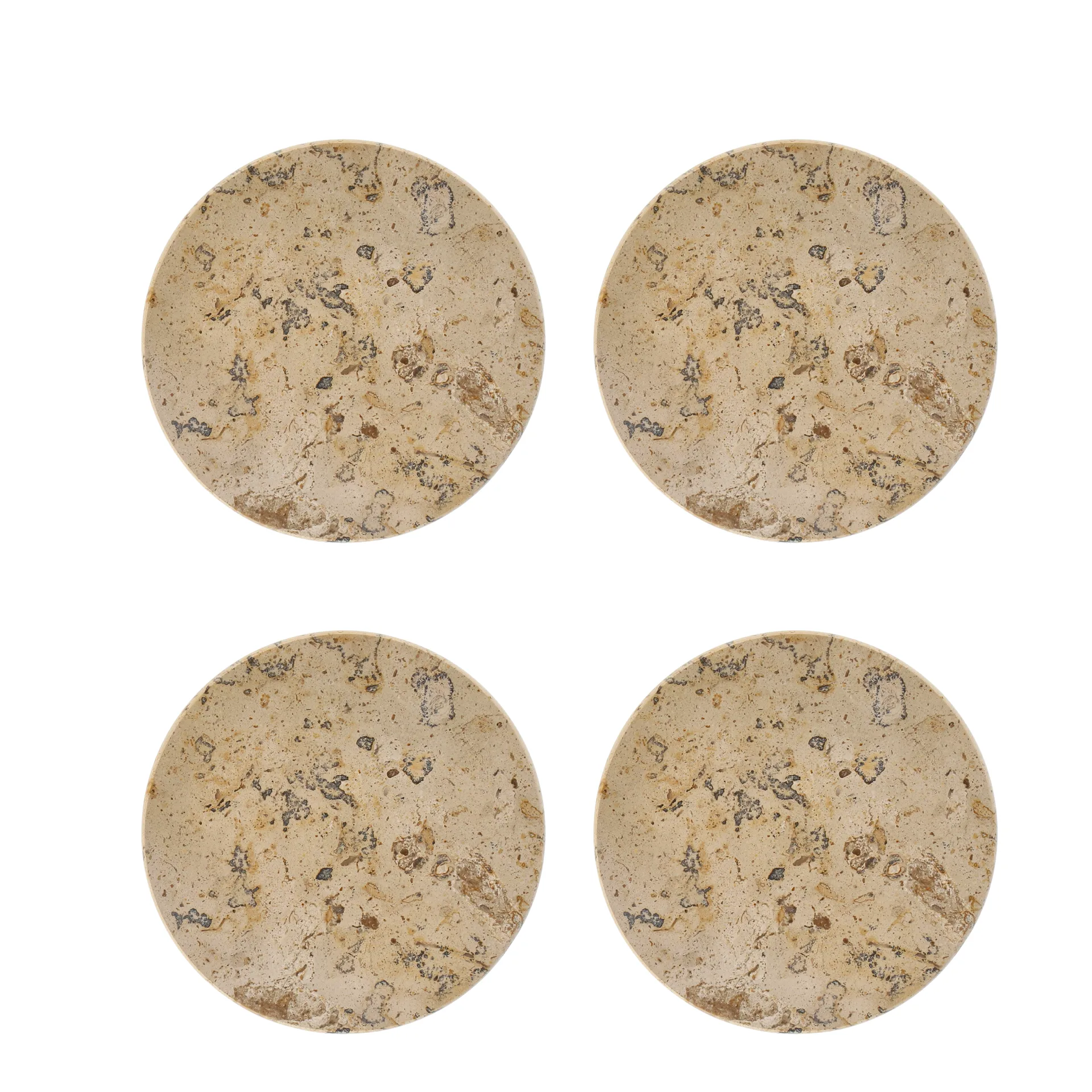 Posavasos Ridge 4-pack, Ø10 cm Scandi Living