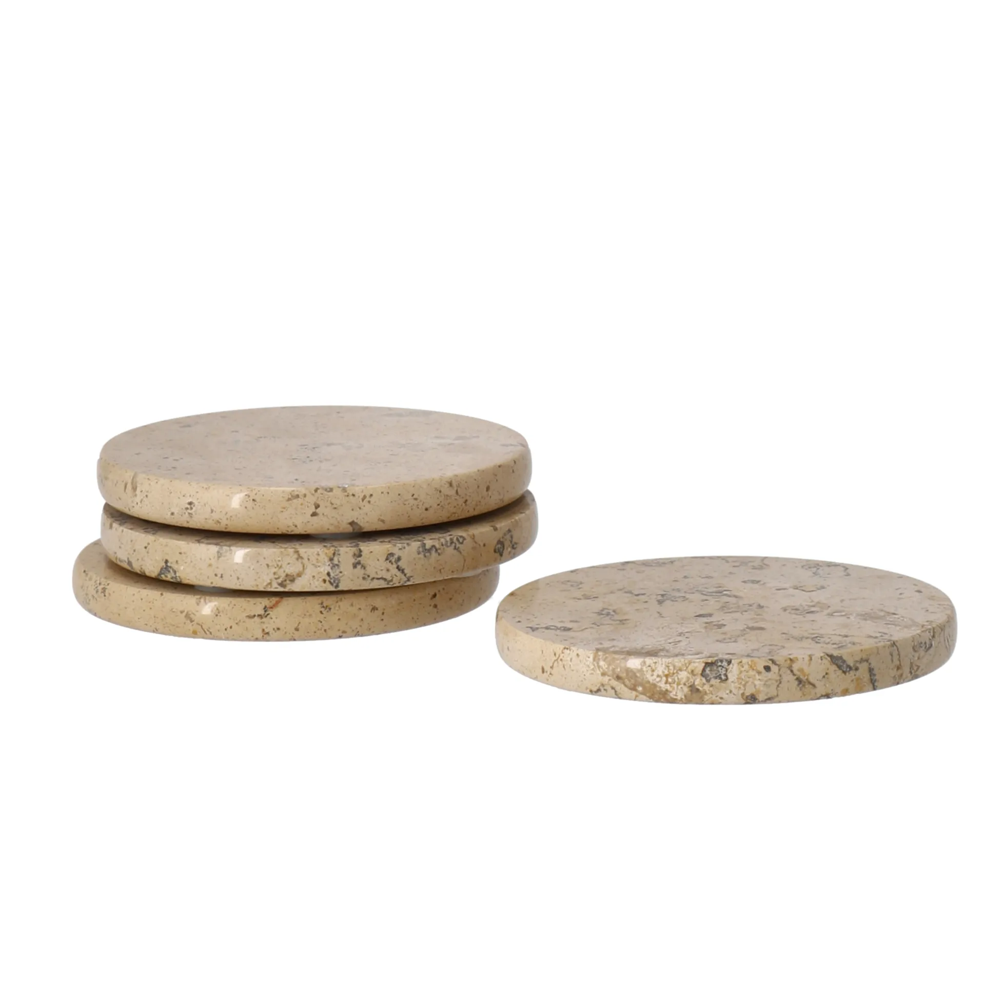 Posavasos Ridge 4-pack, Ø10 cm Scandi Living