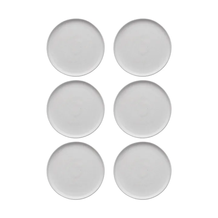 Sandsbro platillo offwhite, Ø20 cm, 6-pack - Scandi Living