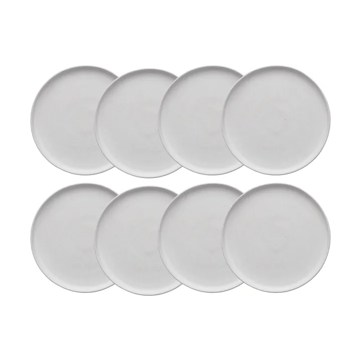 Sandsbro platillo offwhite, Ø20 cm, 8-pack - Scandi Living