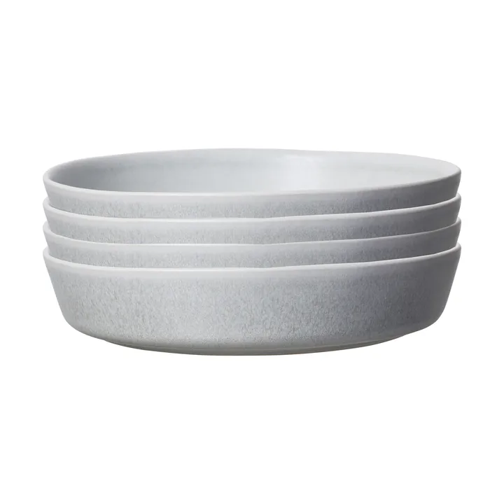 Sandsbro plato de pasta gris claro, Ø23 cm, 4-pack - Scandi Living