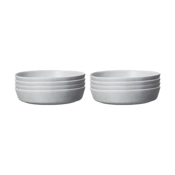 Sandsbro plato de pasta gris claro, Ø23 cm, 6-pack - Scandi Living