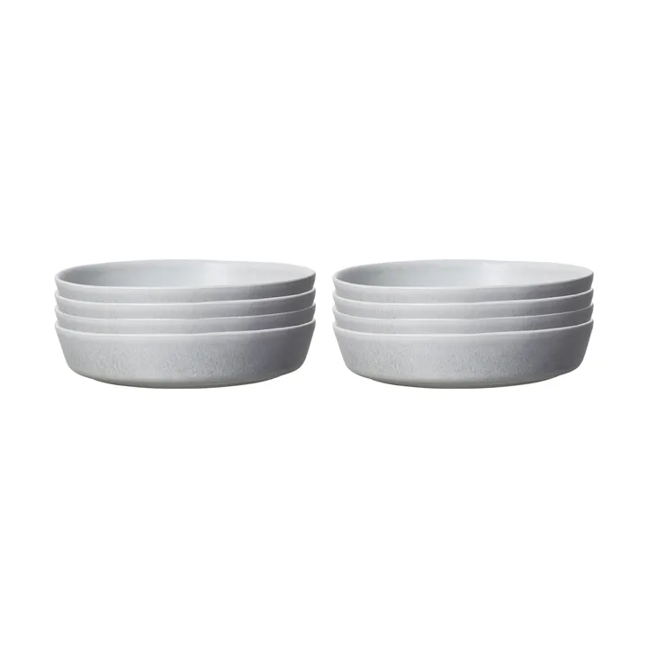 Sandsbro plato de pasta gris claro, Ø23 cm, 6-pack - Scandi Living